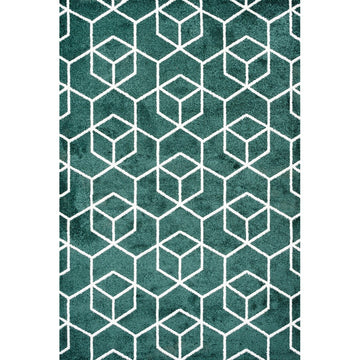 Tumbling Blocks Modern Geometric Area Rug 2
